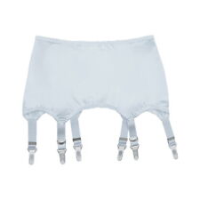 Fashion Metal Clips Silky Satin Pull-on Garter Girdle with 6 Straps Suspender
