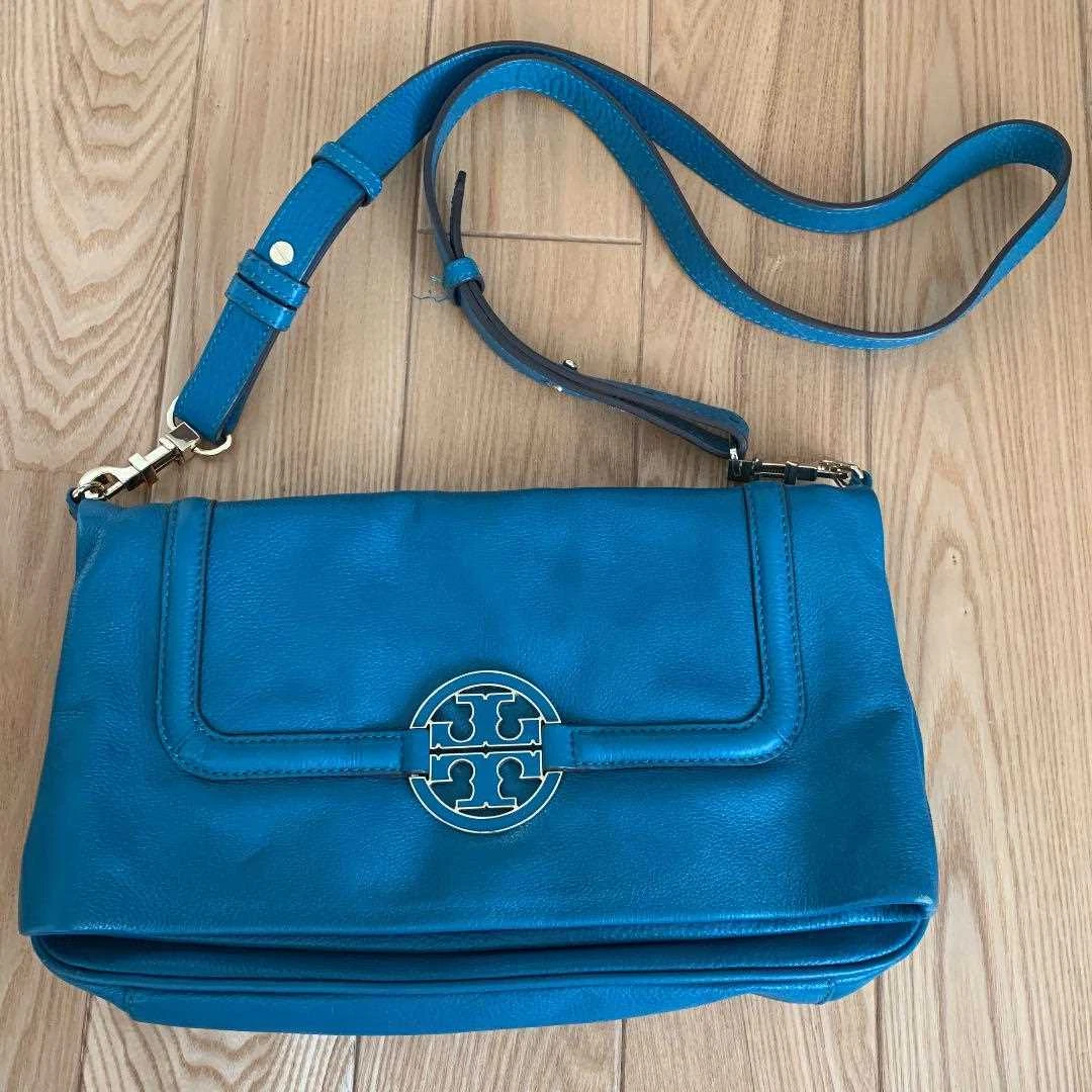 Tory Burch 3-way shoulder bag turquoise blue fashionable women's used  from Japan