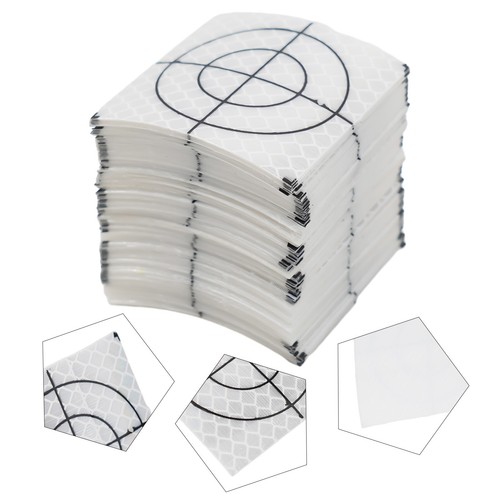 Bulk Pack of 100 Reflective Targets for Total Station Surveying 60x60mm - Picture 37 of 46