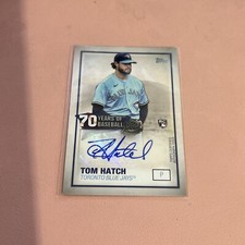 2021 Topps - 70 Years of Baseball Autographs Black #70YA-THA Tom Hatch (AU, RC)