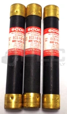 NEW LOT OF 3  ECON ECS I-6/10 ALL PURPOSE FUSE CLASS K-5