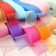 20m 4.5cm Plain Veiling Horsehair Crin Braids Netting Mesh for Wedding Dress Hat