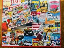 White Mountain I Love America 1000 Piece Jigsaw Puzzle 24 x 30 Charlie Girard