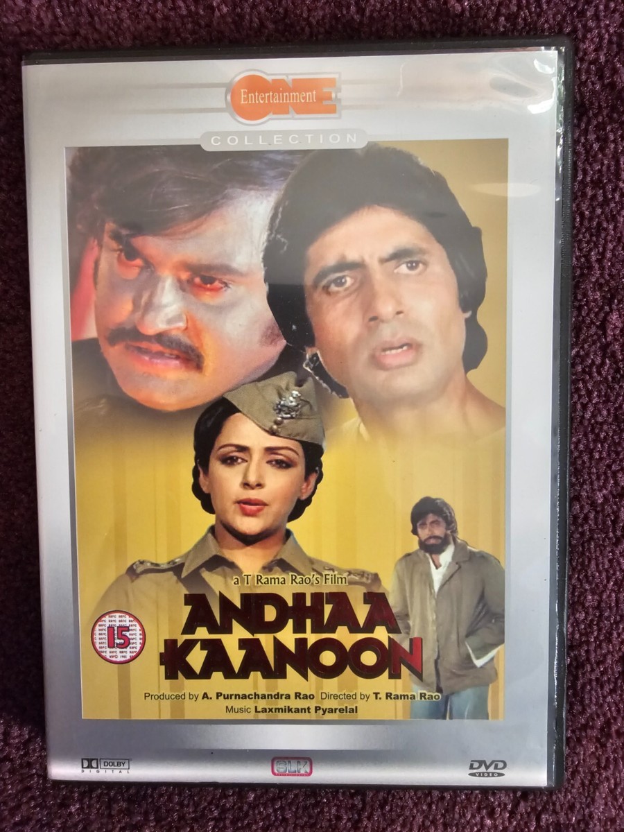 ANDHAA KAANOON Bollywood DVD AMITABH BACHAN RAJNIKANT Hema Malini