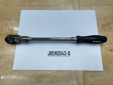 Snap-on Tools USA NEW BLACK 3/8" Drive Hard Grip Long Flex Head Ratchet FHLFD80A