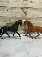 Lot of 2 Schleich Horses Great Shape Free Shipping