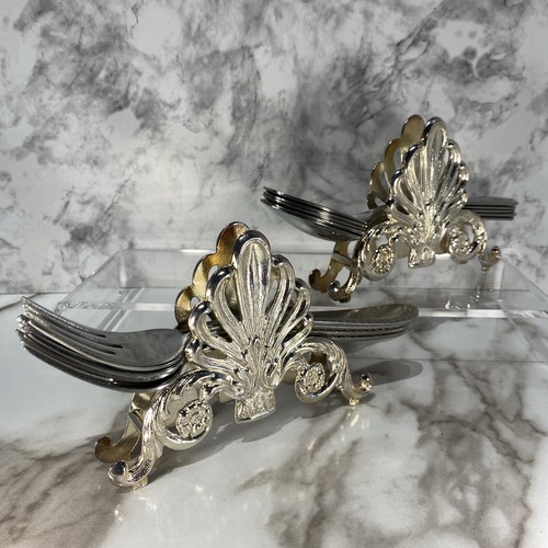 VTG William Adam’s Silver Plate Buffet Flatware Utensil Caddies - Picture 8 of 8