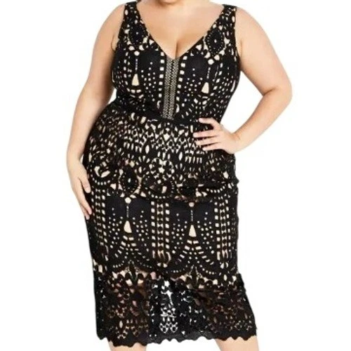 City Chic Black Lace Dresses for Women for sale | eBay