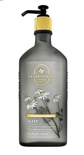 NEU Bath & Body Works AROMATHERAPIE SCHLAF SCHWARZE KAMILLE Körperlotion 6,5 Oz. - Bild 1 von 2
