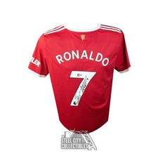 Cristiano Ronaldo Autographed Manchester United Adidas Soccer Jersey - BAS