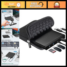 External CD DVD Drive USB 3.0, SD Card Reader  Case - Portable Optical Drive