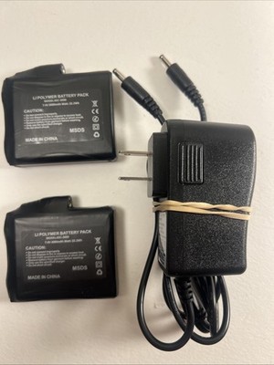 2-Pack 7.4V 3000 mAh Li-Polymer Batteries for Heated Wearables - PWR SUPPLY INCL