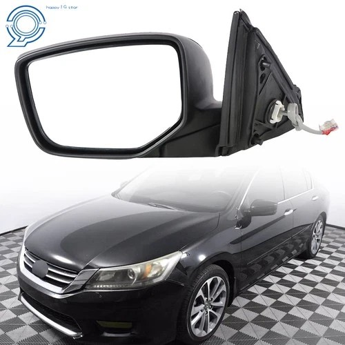 Outside Mirror Left Side For Honda Accord 2013-2016 4DR Sedan Manual Fold Power