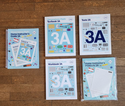DIMENSIONS MATH 3A WITH TEACHERS GUIDE, TEXTBOOK, WORKBOOK, TESTS, PRINTOUTS