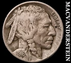 1916-D Buffalo Nickel - Scarce  Very Fine  Semi-key  Better Date  #G6920