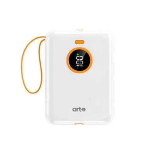 Power bank 10000mAh con cavi Inclusi Type-C USB-A ricarica rapida display LCD - Immagine 3 di 4