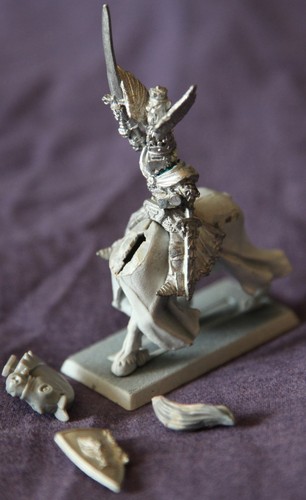 Bretonnian Duke on Steed with Shield, Metal 5th Edition, Warhammer, Bretonnia - Picture 10 of 11
