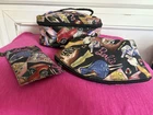 Vintage Nicole Miller Barbie Cosmetic Bag, Zipper Pouch And Glasses Case