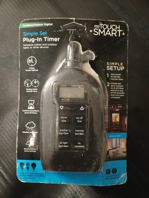 Digital My Touch Smart Simple Set Plug-In Timer Indoor Outdoor 26898 - BRAND NEW