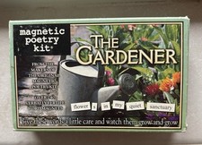 Magnetic Poetry Kit Garden Poet 240 Words Fridge Magnets Complete