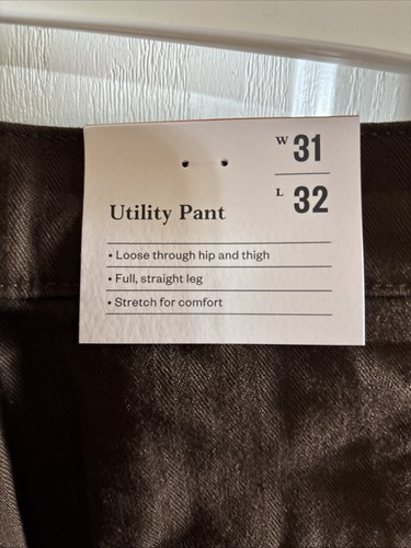 Goodfellow & Co. Men's Brown Relaxed Utility Pants, 31WX32L, NWT - Picture 4 of 4