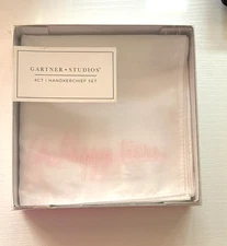 Gartner Studios "For Happy Tears" Handkerchief Set 4-Count Wedding Bridal Party