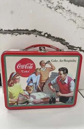 Vintage Coca Cola Lunchbox Tin Collectable
