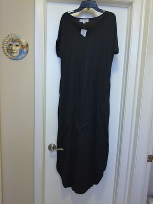 C'EST LA VIE '' THAT'S LIFE '' Women's Size Medium Black Maxi Dress