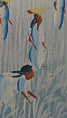 Originalgemälde von ML Vixamar – Karibische Szene – gerahmt – Haiti Kunst - Bild 5 von 8
