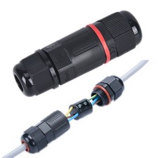 3 Pin IP68 Way Waterproof Electrical Junction Box Cable Connector Wire 16A/250V