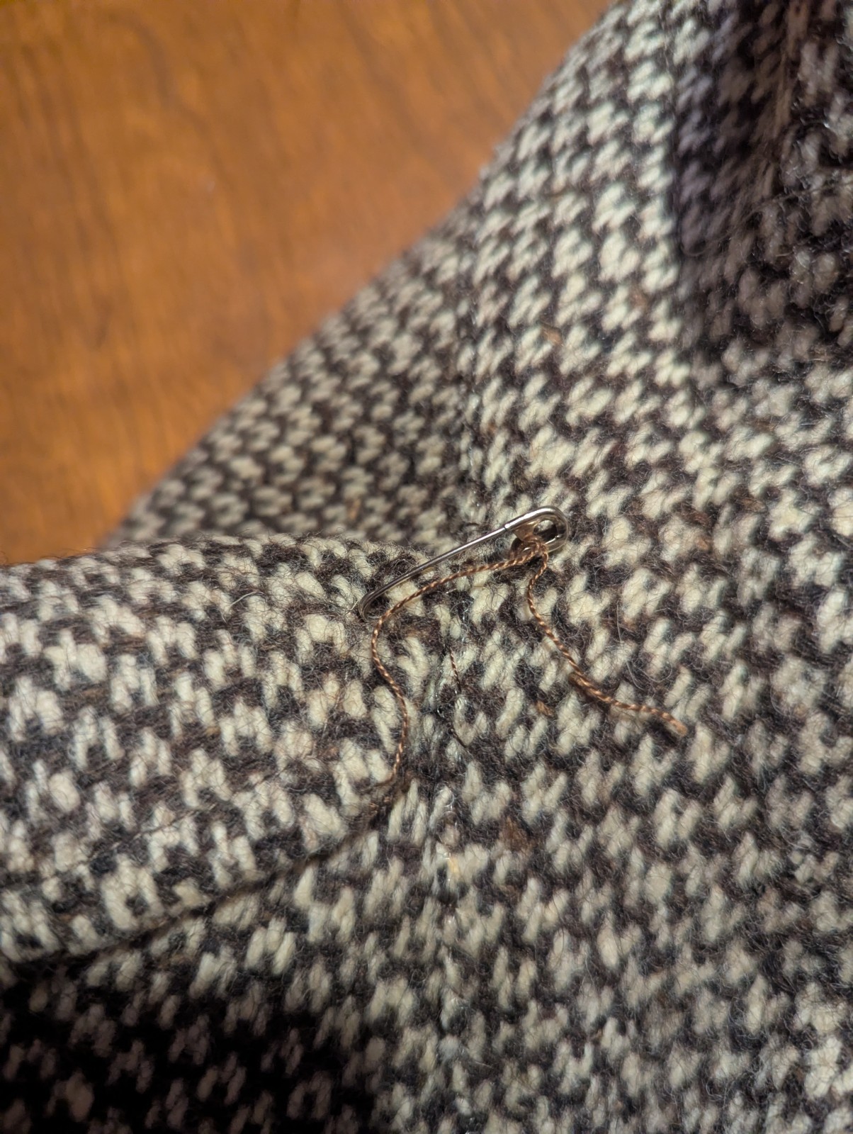 Yves Saint Laurent Vintage Belted Tweed Overcoat  thumbnail 17