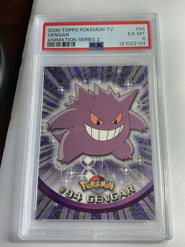 2000 Topps Pokemon #94 Gengar Series 2 PSA 6 EX-MT