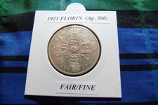 FAIR or FINE? 1923 FLORIN  (Ag .500)  George V pre 1947