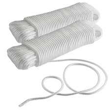 Twisted Braided Nylon Rope 3/16 Inch x 100FT Multi-Purpose Tie Down Rope Solid 