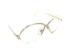 CAZAL MOD 228 COL 97/341 White  Gold Eyeglasses Vintage 62-12 130 W Germany NOS