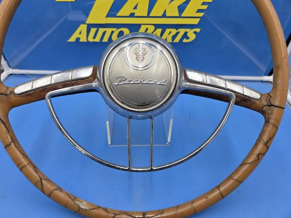 Volante con anillo de bocina/botón compatible con PACKARD 2206 1236758 1949 Foto 4 de 4