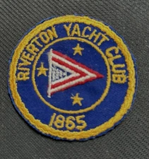 RIVERTON YACHT CLUB New Jersey 1865 Cloth Patch New
