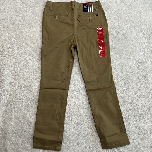 Gap Youth Twill Pants Size Medium Khaki Stretchable - Picture 6 of 12