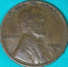 1941 D Lincoln Wheat Cent Penny **FREE SHIPPING**