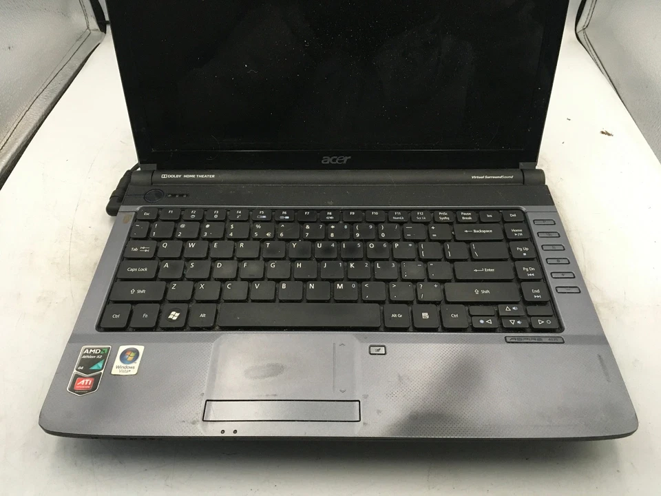 ACER ASPIRE 4535 KBLG0 - FOR PARTS/NO POWER - AMD TURION X2 RM-74 - 2GB RAM - BB - Image 3 of 4