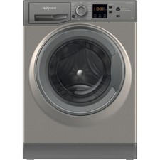 Image of Hotpoint AntiStain 10kg 1400rpm Washing Machine - Graphite NSWM1046GGUK