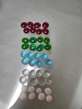 Glass Gems, 5 different Colors