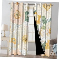 Bohemian Blackout Curtains 84 Inch 52"W x 84"L Pack of 2 Boho Floral Print23