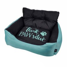 Lot de 2 Paniers Chien & Chat "Paw" 60cm Menthe