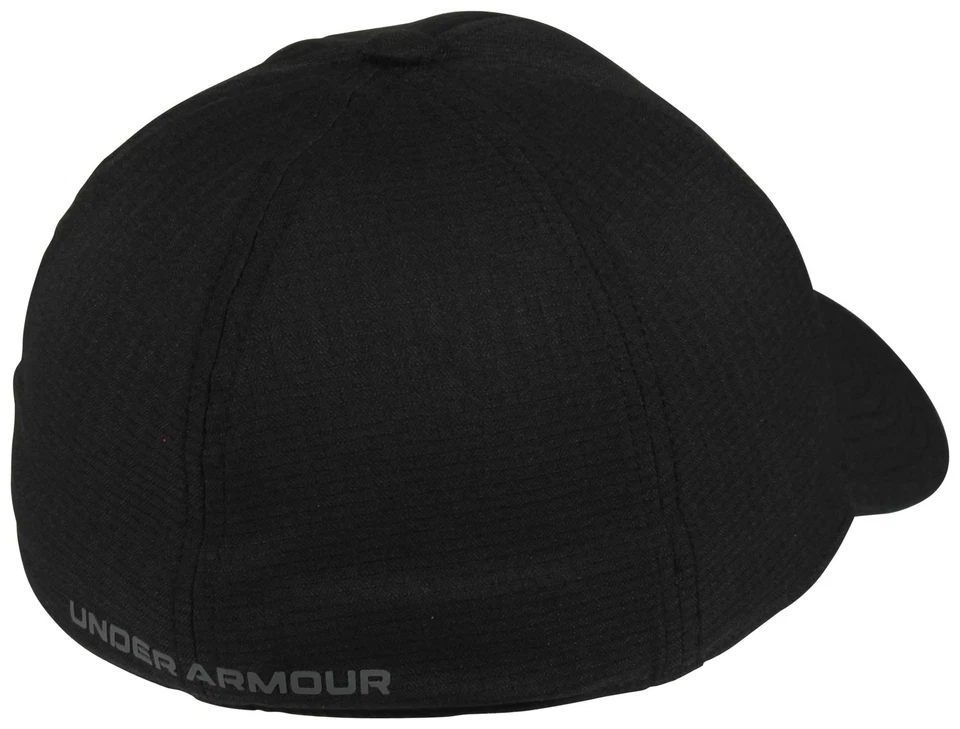 Under Armour Iso-Chill ArmourVent Stretch Hat - Black / Pitch Gray - New - Image 2 of 2