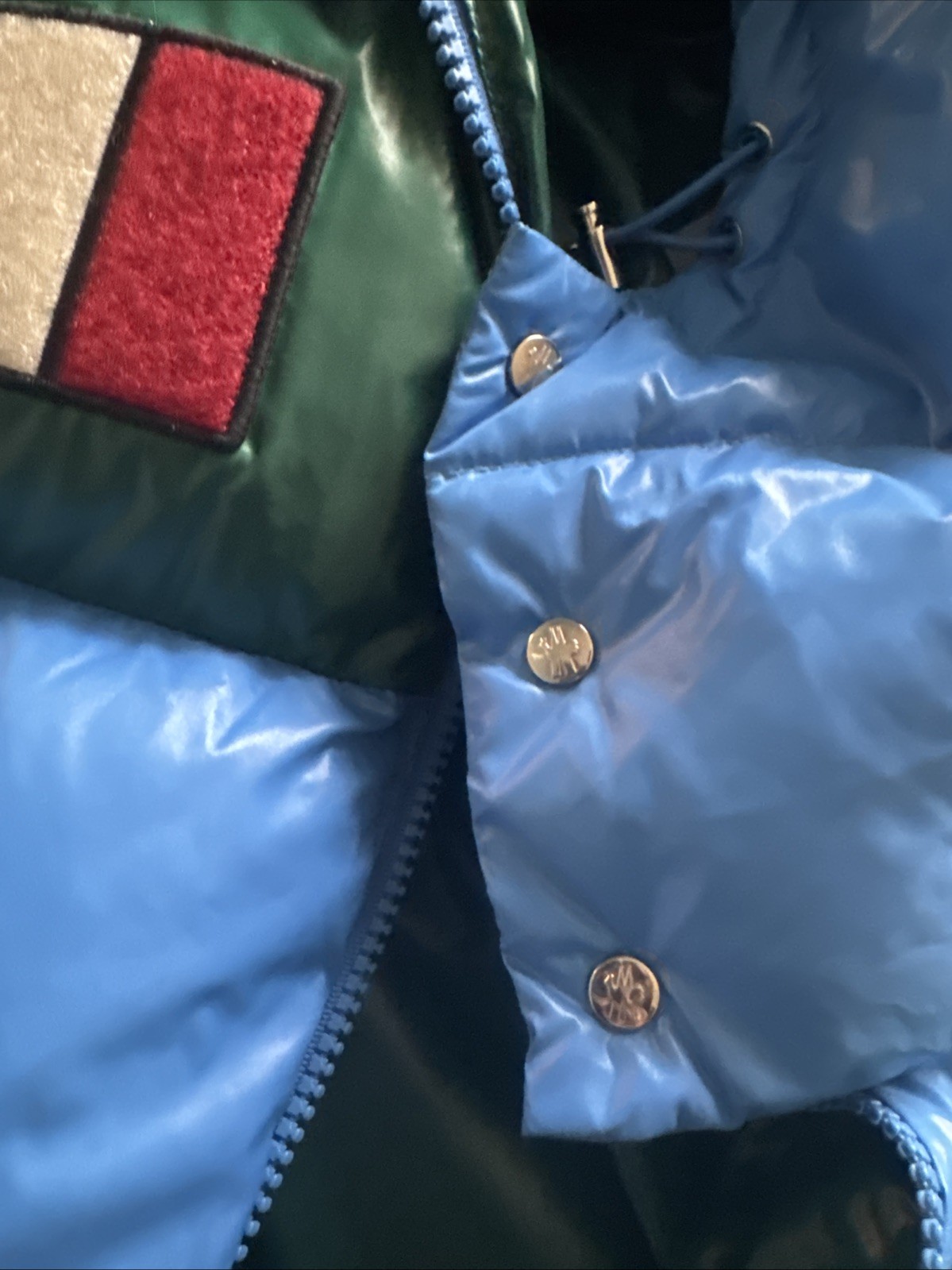 Moncler RARE “Gary” Puffer Jacket – Blue & Green (Size L) Great Condition (TAGS) image 7