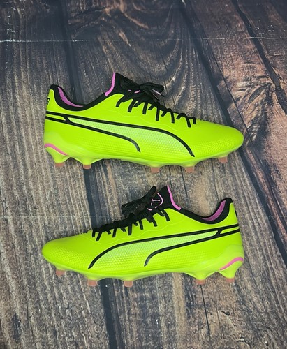 Puma King Ultimate FG AG Soccer Cleats Shoes Yellow 107563-06 Men’s Size 11