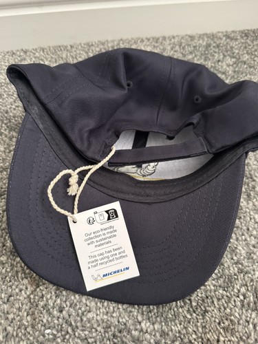Michelin Man Blue Fabric Adjustable back Embroidered Cap Hat Brand New With Tag - Picture 6 of 9