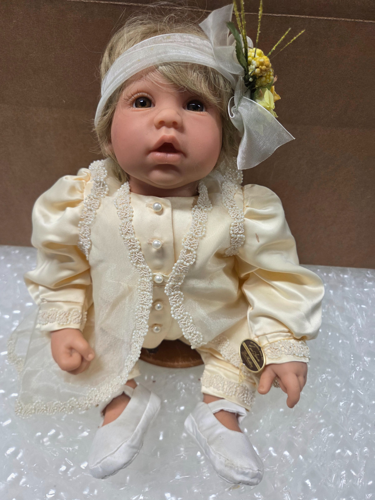 Lee Middleton Baby Doll Reva Schick "Nimbleed Collector’s Edition" Christening