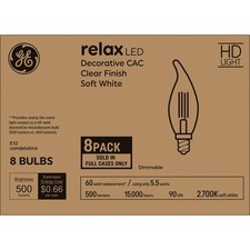LED Candle Lights Set 8 Pack 60W Soft White Bulb replacement kit